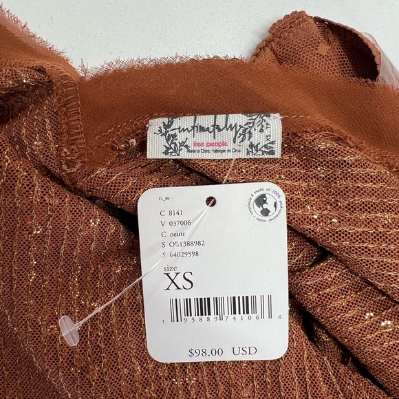 Free People Shimmer & Shine Bodysuit in Sunset Sequins New With Tags Size XS - Picture 6 of 12